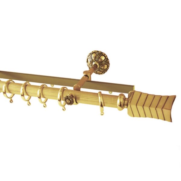 Карниз Ампир с наконечником Перо полированное