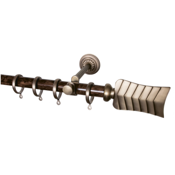 Карниз Ампир с наконечником Перо полированное